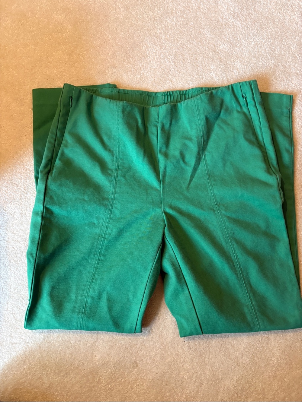 J. Jill Green Pull-On Capri Pants